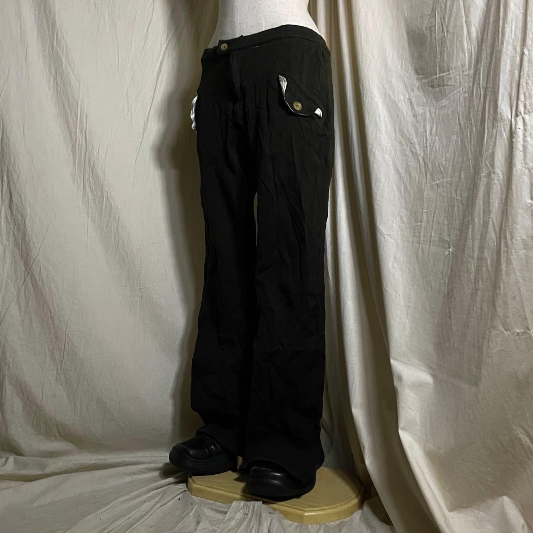 90s Y's Yohji yamamoto ポリ縮絨 Slacks pants