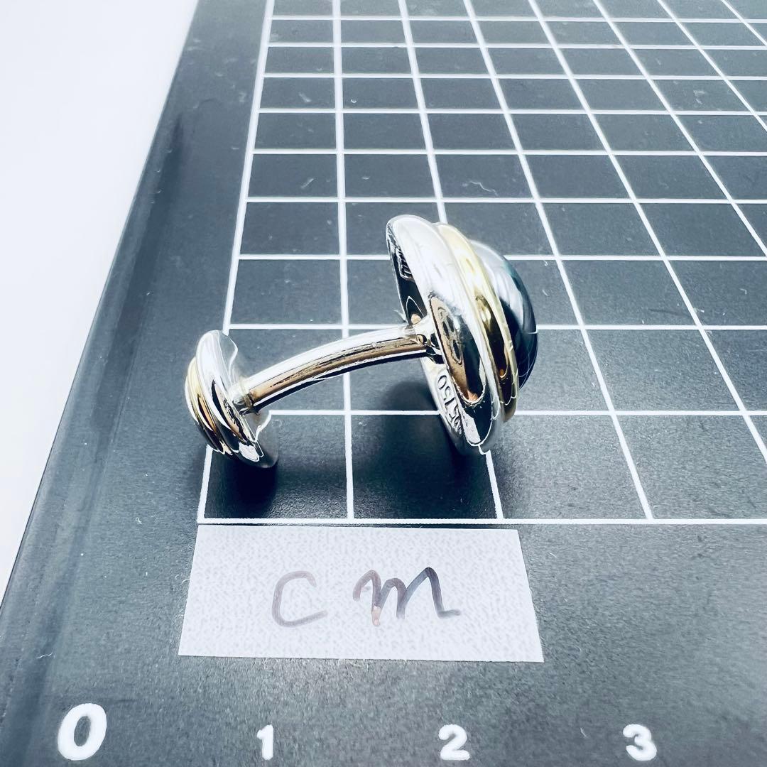 美品　ティファニー　シルバー　18K ヘマタイト　カフス　カフリンクス