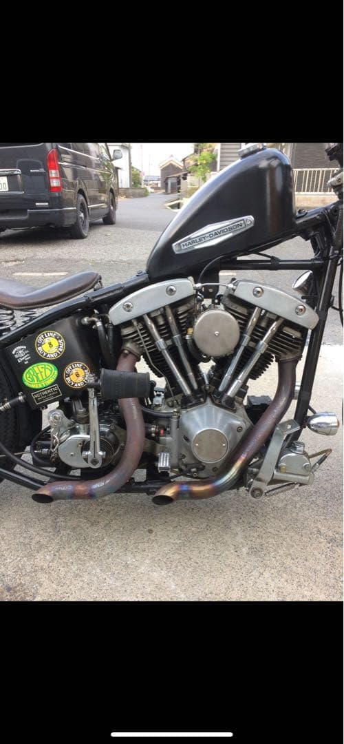 ショベル ワンオフ ターンアウト マフラー