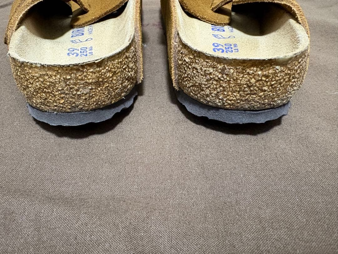 極美品 ビルケン ボストン スエード 39 25cm レギュラー幅