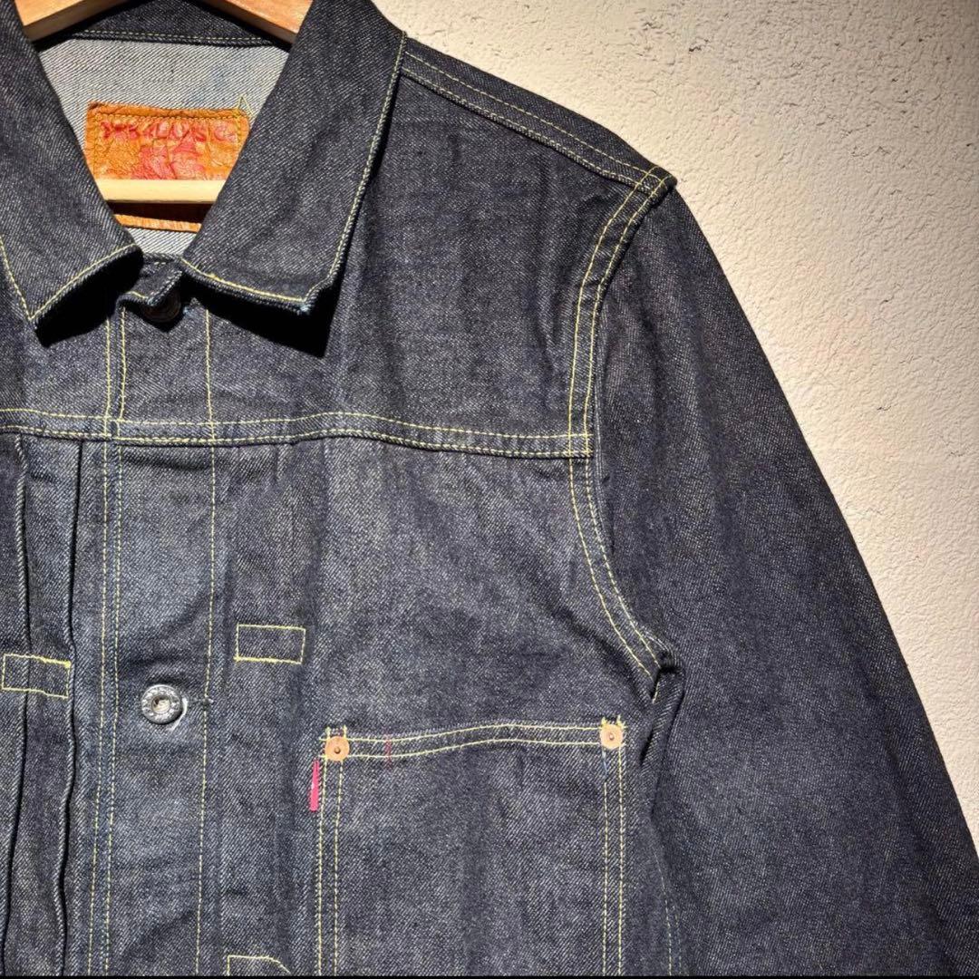 廃盤【TCBjeans】大戦モデル Tバック 赤タブ デニムジャケット 40
