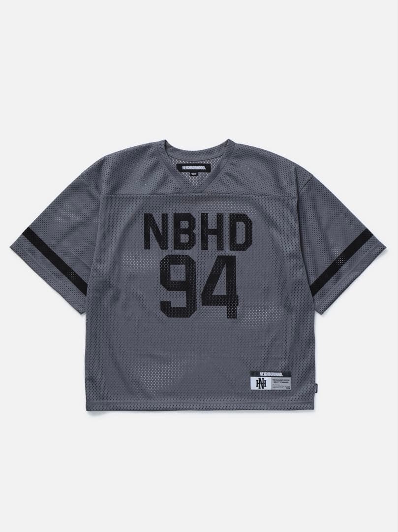 新品‼️NBHD 94 グレーM メッシュシャツ