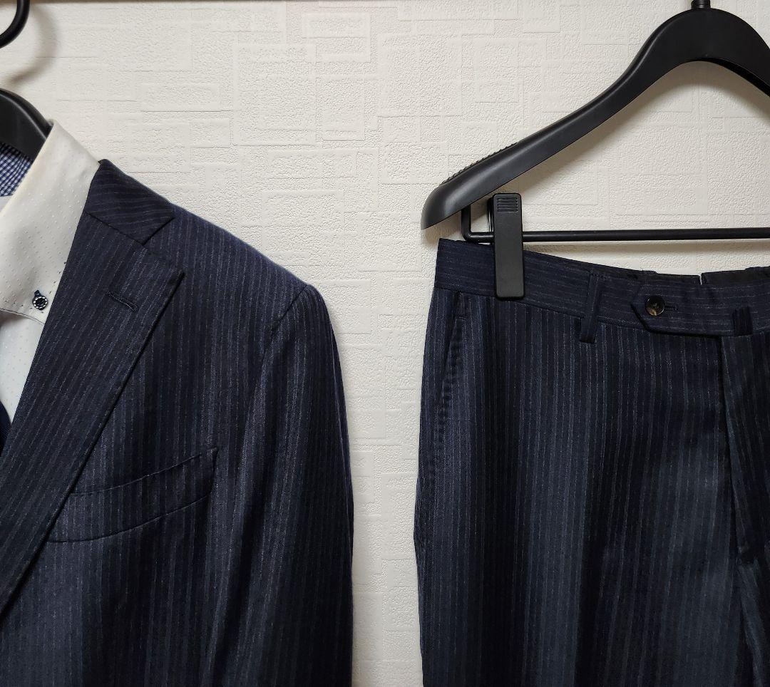 ユニバーサルランゲージ　×　ゼニア　メンズ　スーツ　セットアップ　濃紺