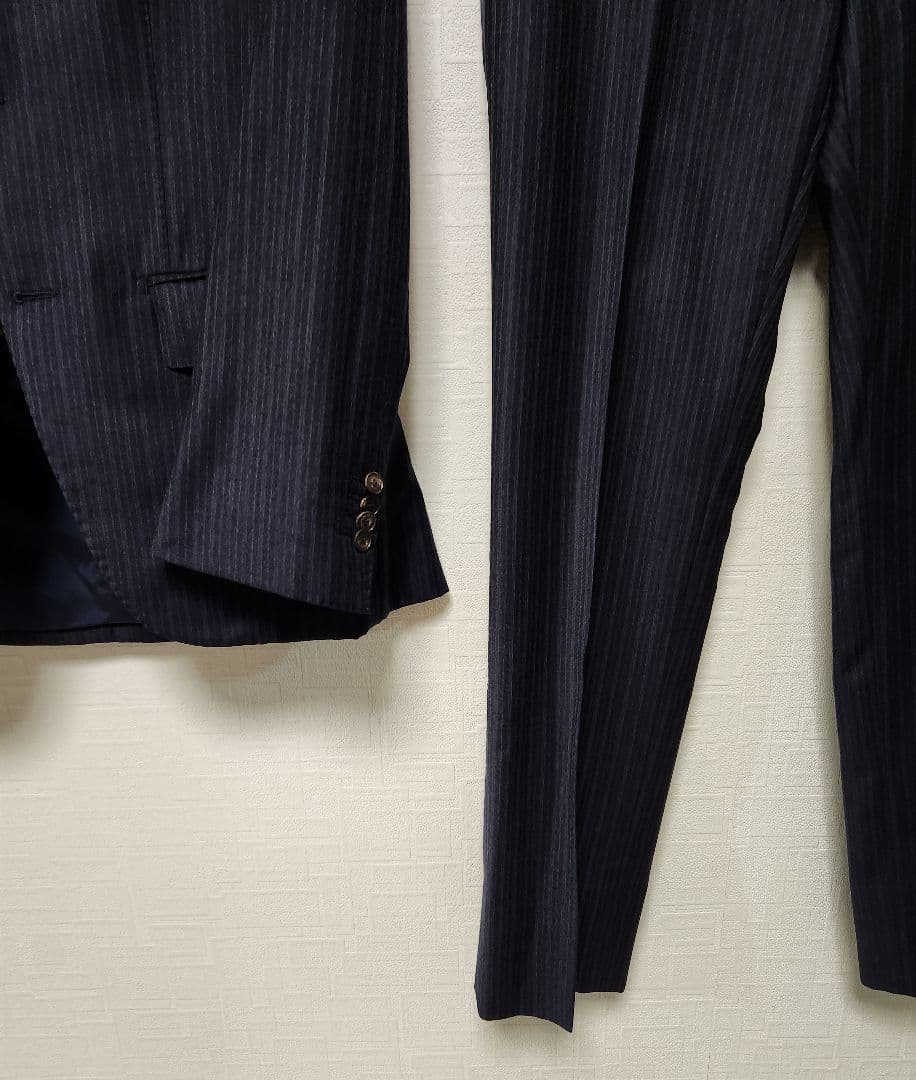 ユニバーサルランゲージ　×　ゼニア　メンズ　スーツ　セットアップ　濃紺