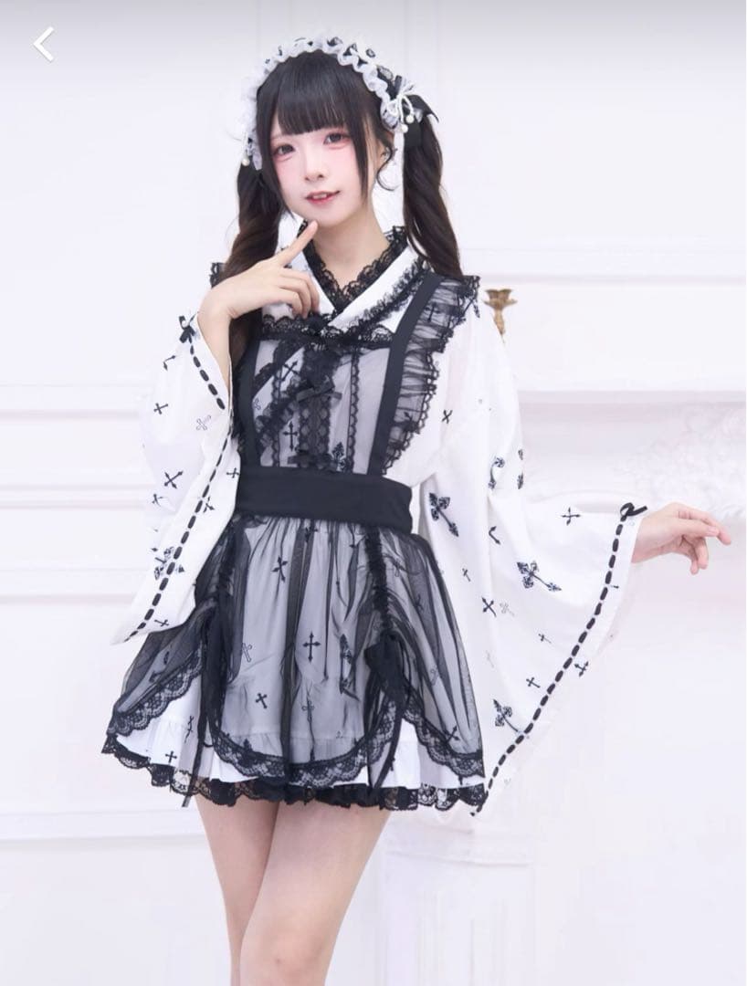 nogenki 浴衣ドレス 完売エプロンセット