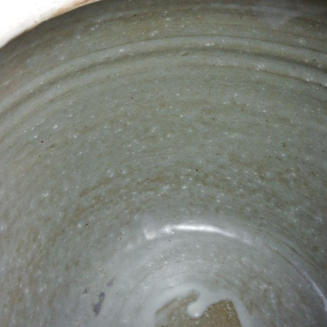 Ｓ８０７　水指　『窯変面取　水指』『安田道雄』　共箱　茶道具