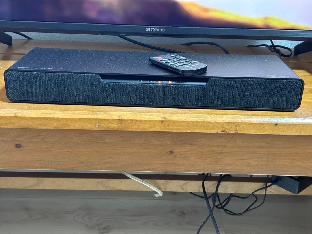 Panasonic サウンドバー 黒 リモコン付きSC-HTB01