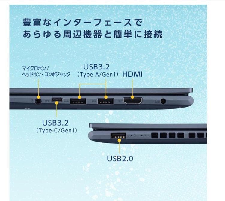 ASUS Vivobook Ryzen 7 5800H メモリ16/SSD1TB
