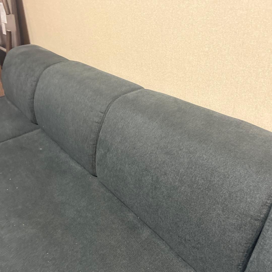 4人掛け　ローソファ　黒　ブラック