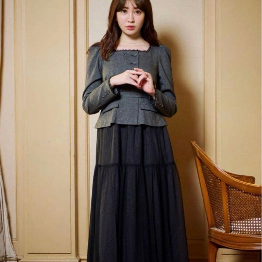 ワンピース herlipto baccarat tule long dress