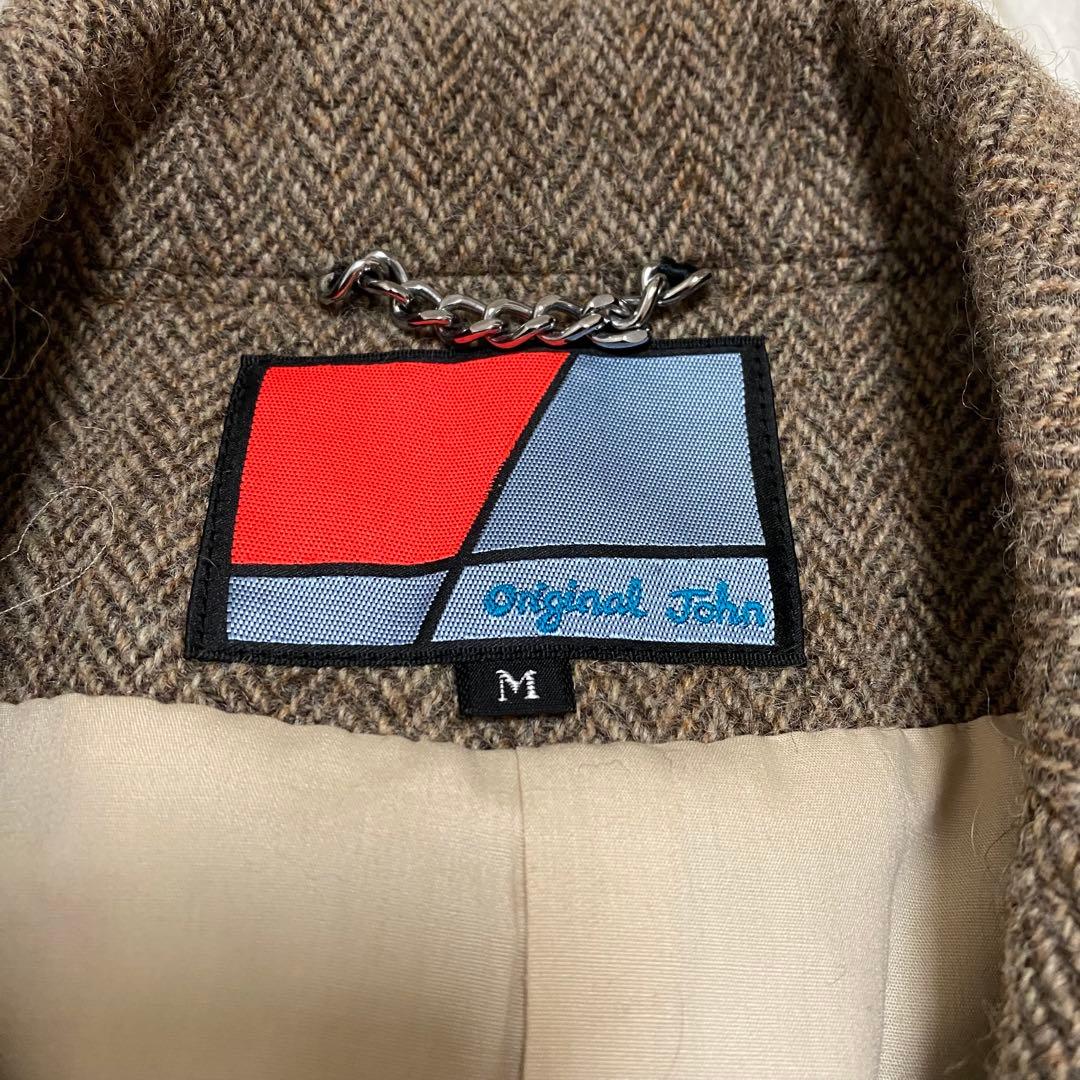 【美品】 original john ダブルテーラードジャケット ヘリンボーン
