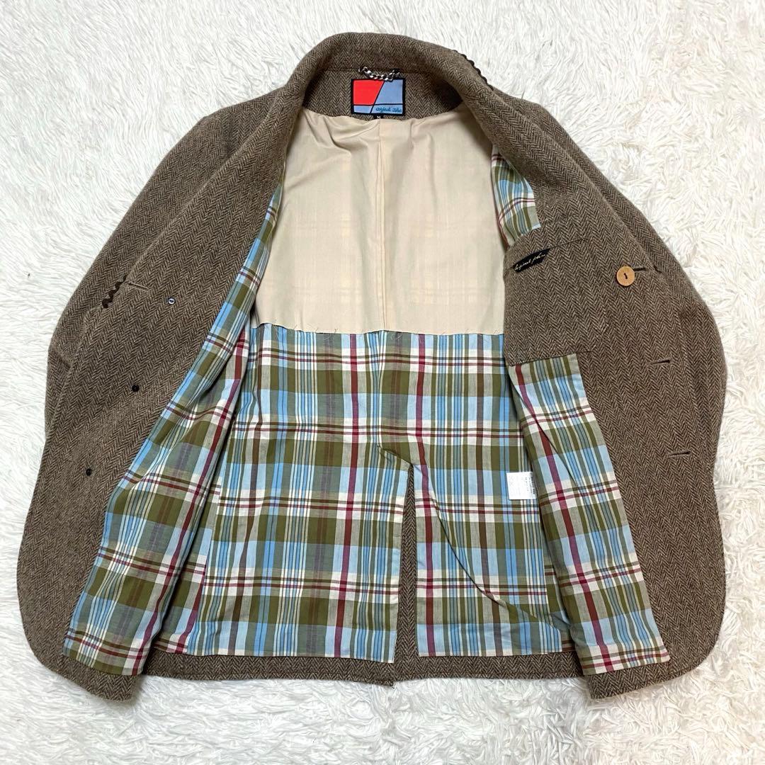 【美品】 original john ダブルテーラードジャケット ヘリンボーン