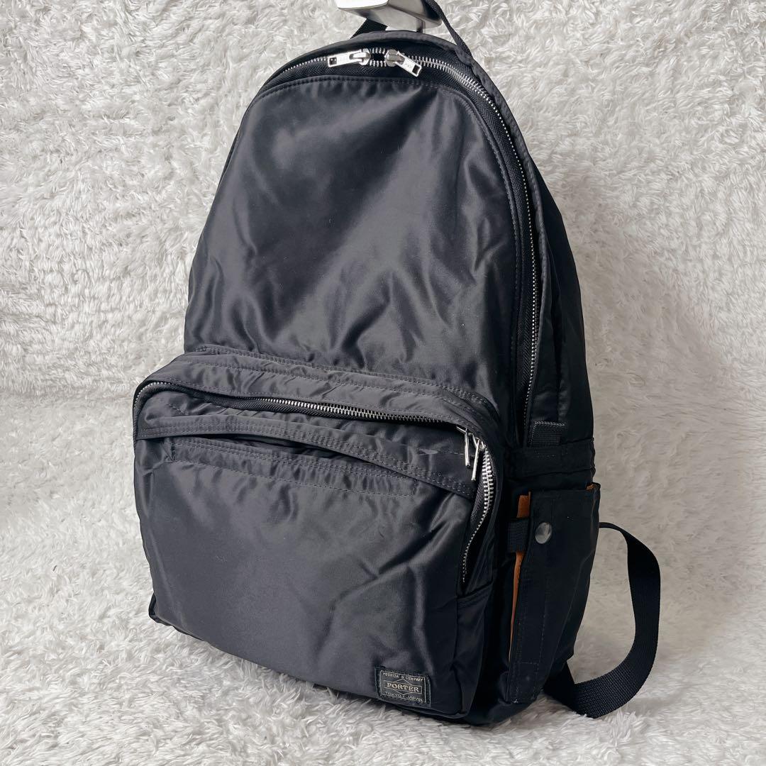 美品 ポーター タンカー バックパック 大容量 ブラック 19ℓ A4 通勤 黒