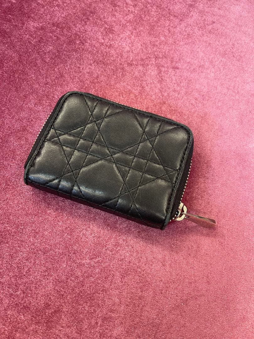 激レア廃盤モデル✨DIOR ディオール ミニ財布 ウルトラマット 黒 カナージュ