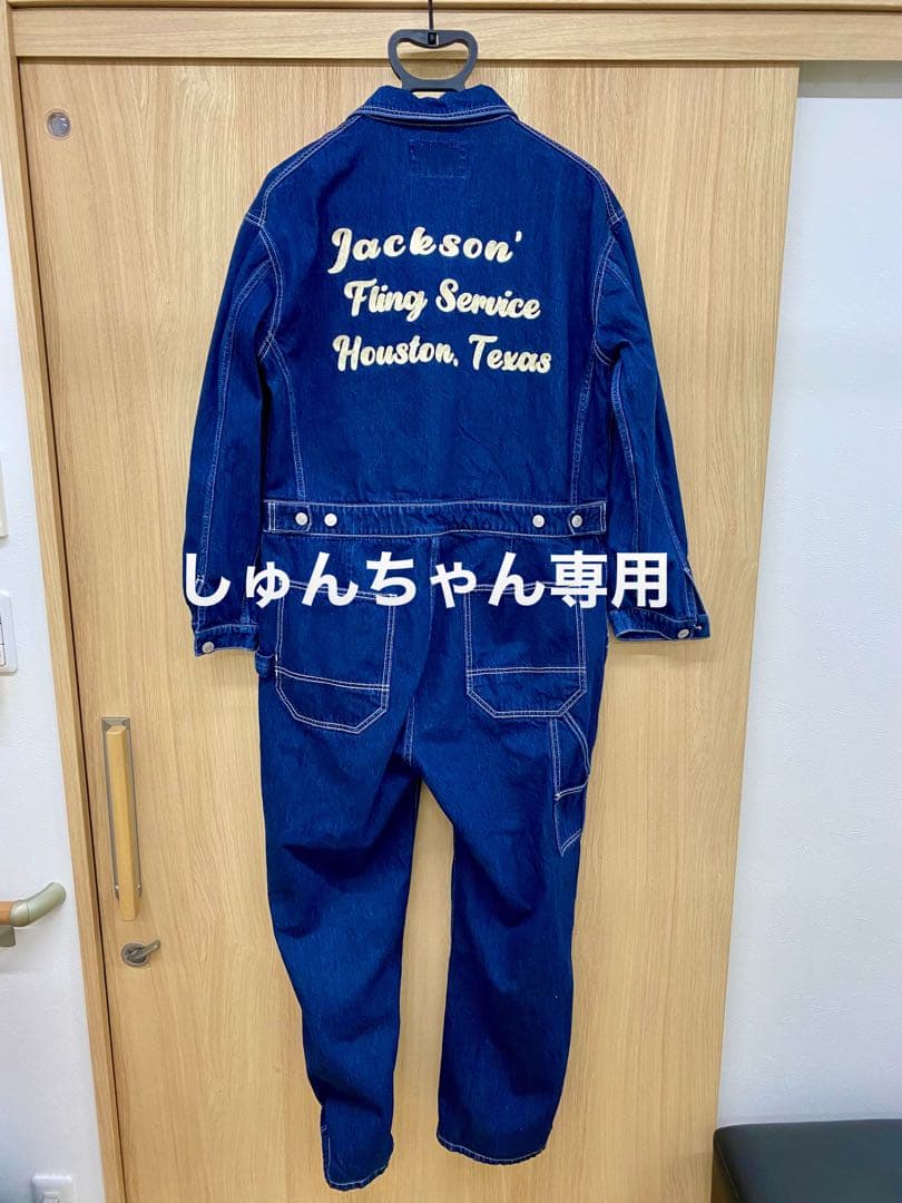 ヒューストン デニムオーバーオールサイズL