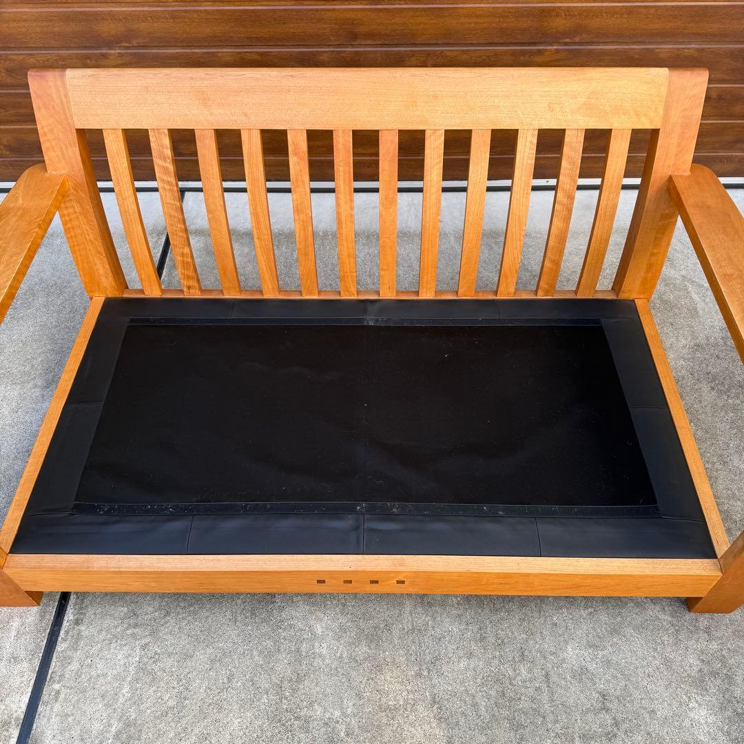 ACTUS BOSCO ソファ 黒レザー ウォールナット 購入価格28万