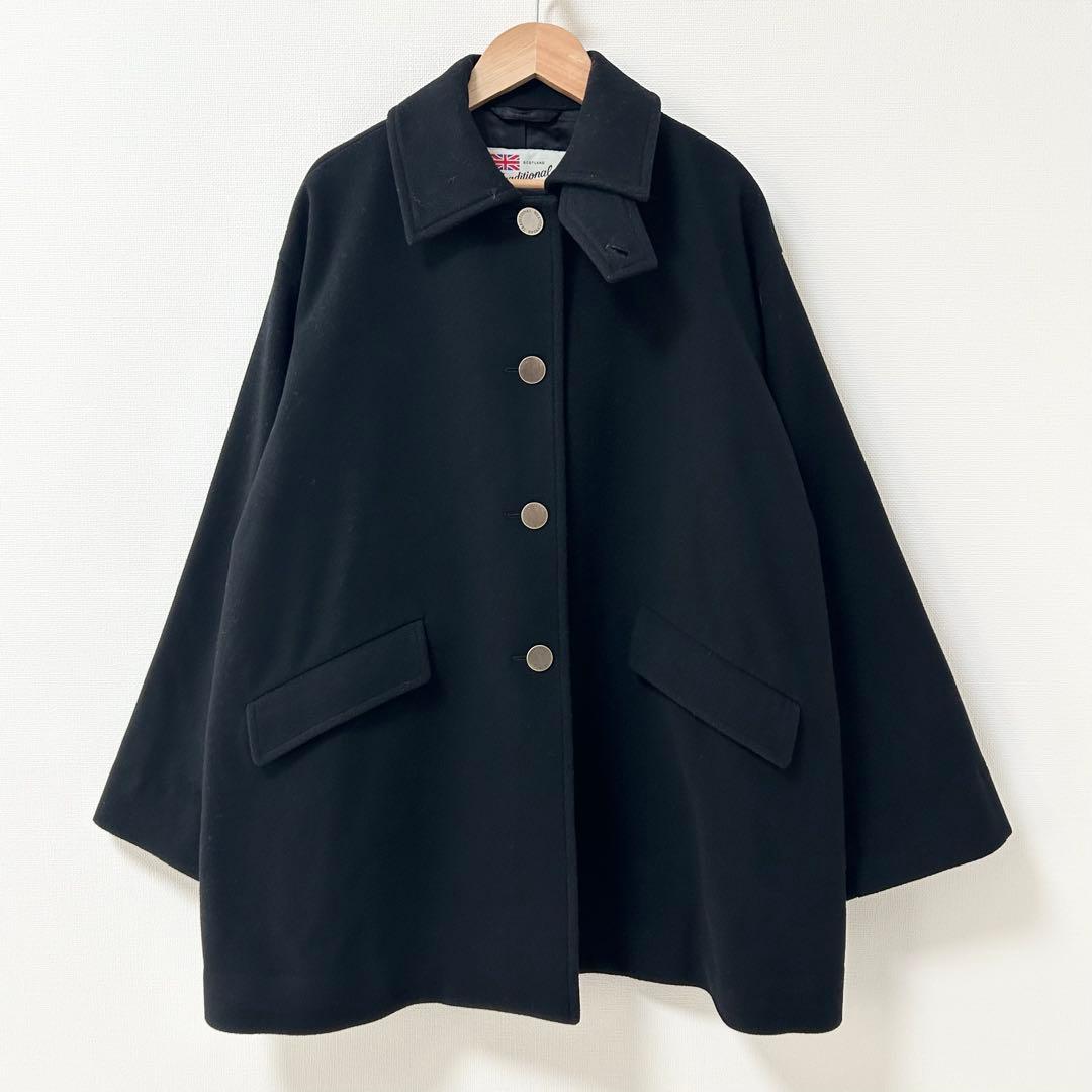 2025AW✨トラディショナル　MALTON PEA COAT ブラック　34