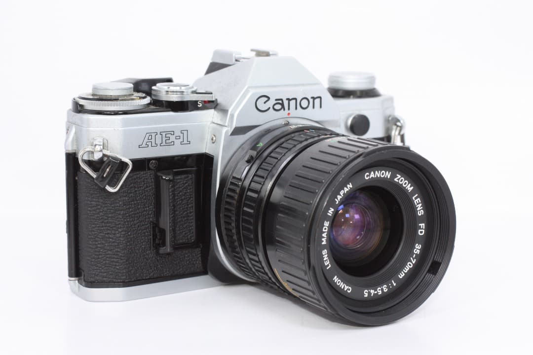 CANON AE-1(NEW FD 35-70mm レンズ付き)完動品#366