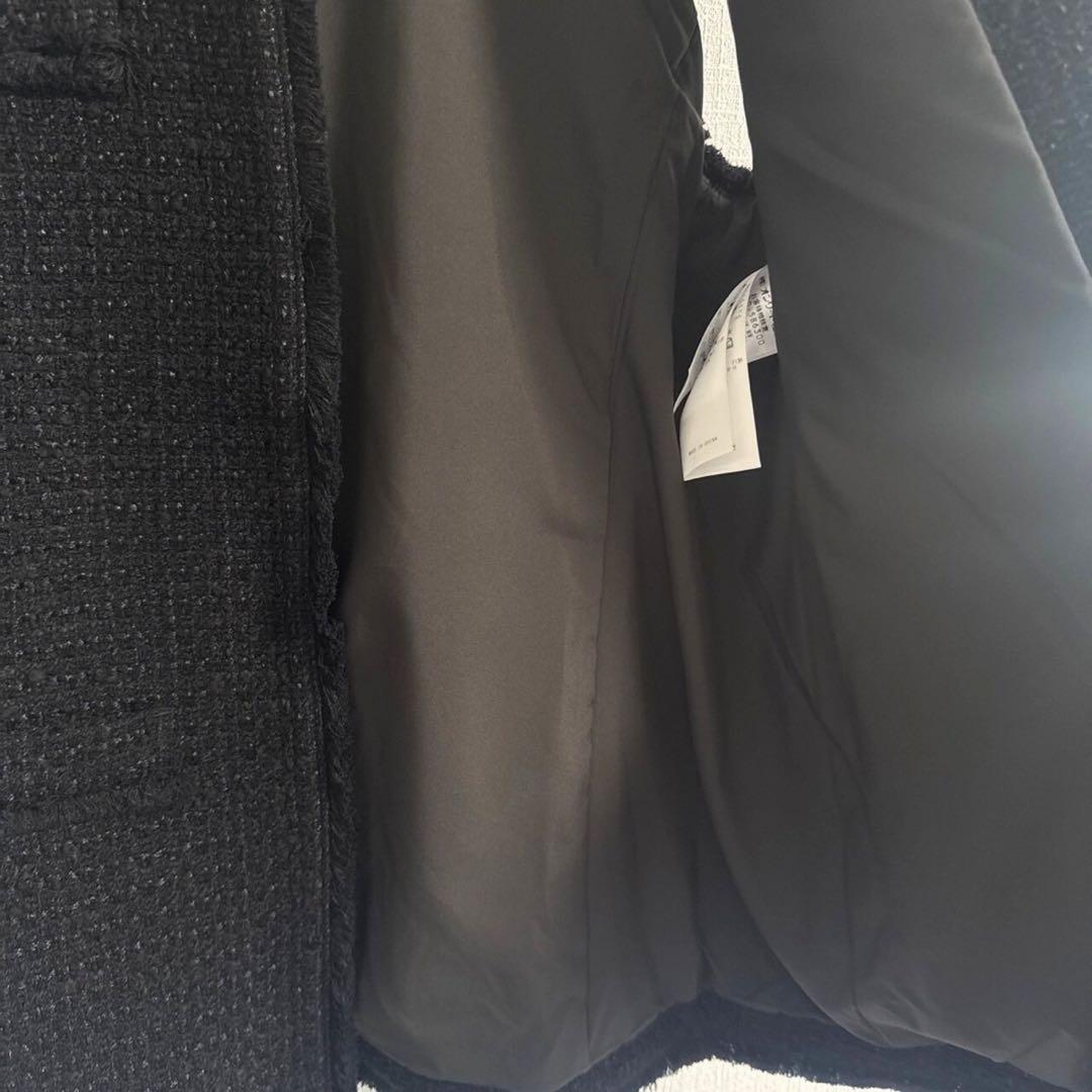 23区 24年製 大きいサイズ ファンシーツイード ジレ