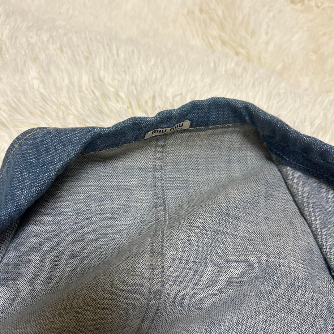 【美品】miumiu 00s archive denim jacket y2k