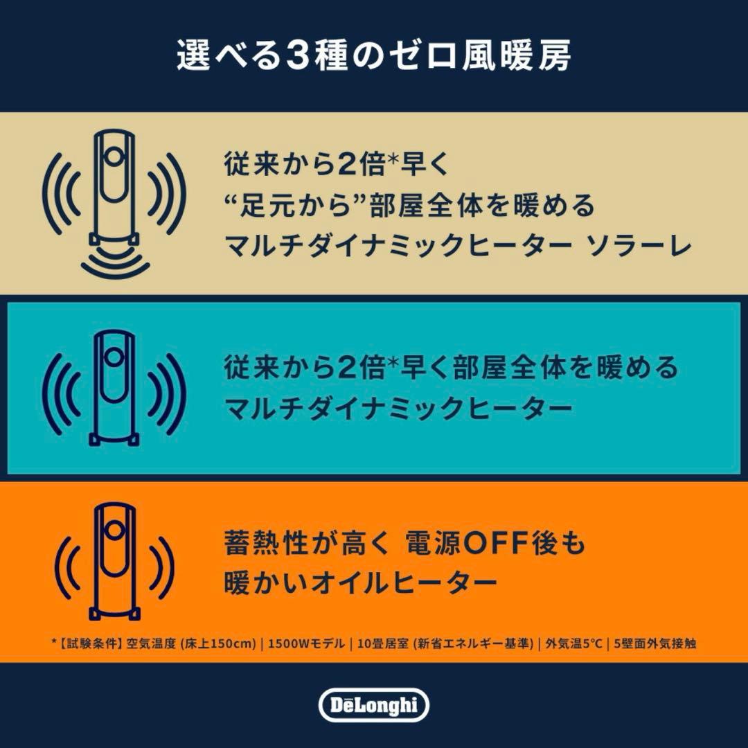 ★新品★デロンギマルチダイナミックヒーター DeLonghi オイルヒーター白黒