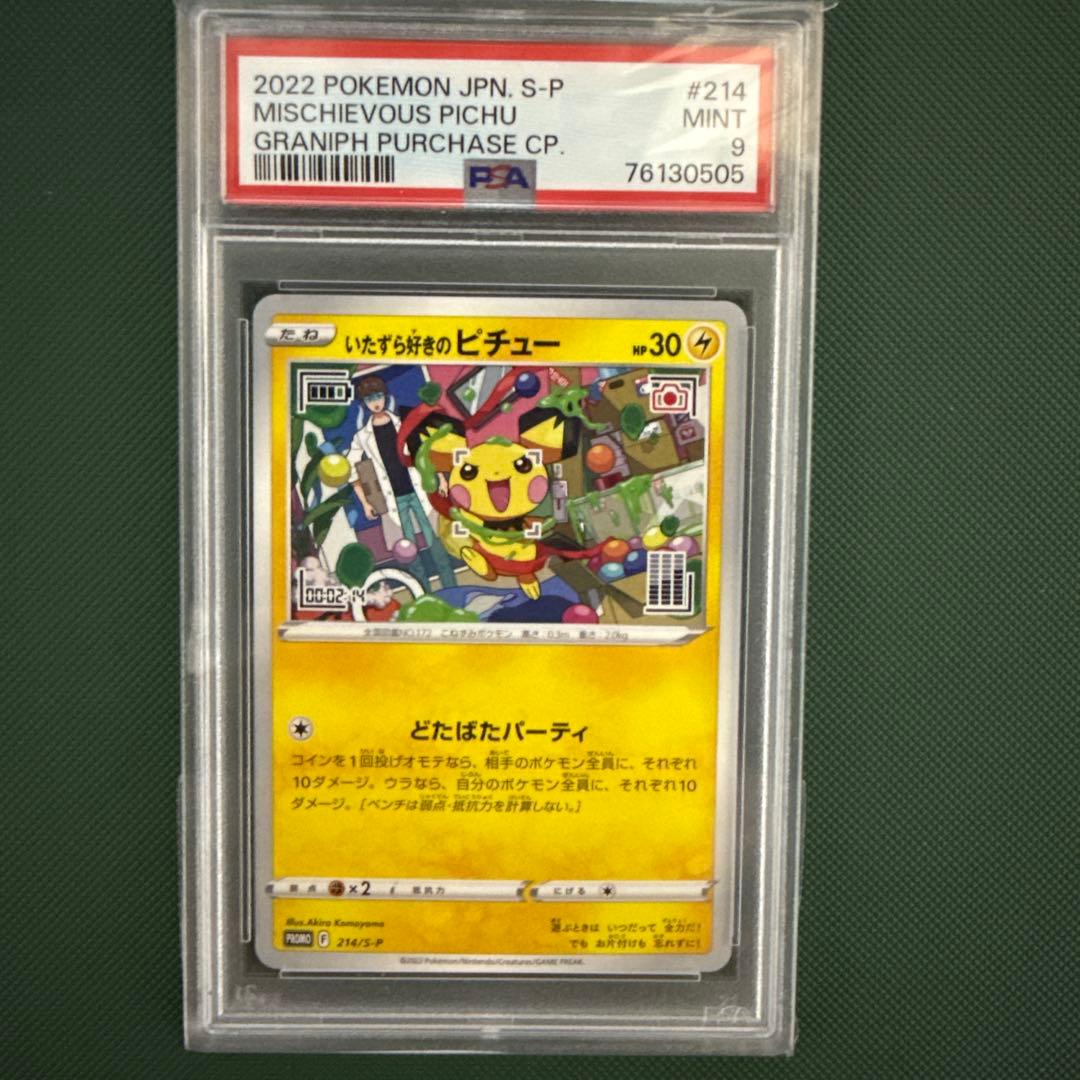 yu nagabaピカチュウ & いたずら好きなピチュー セット PSA9