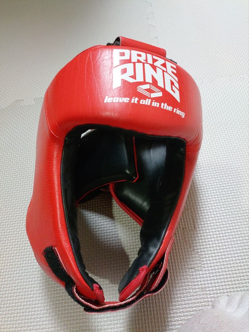 試着のみ　本革製　プライズリング　ヘッドギア　L