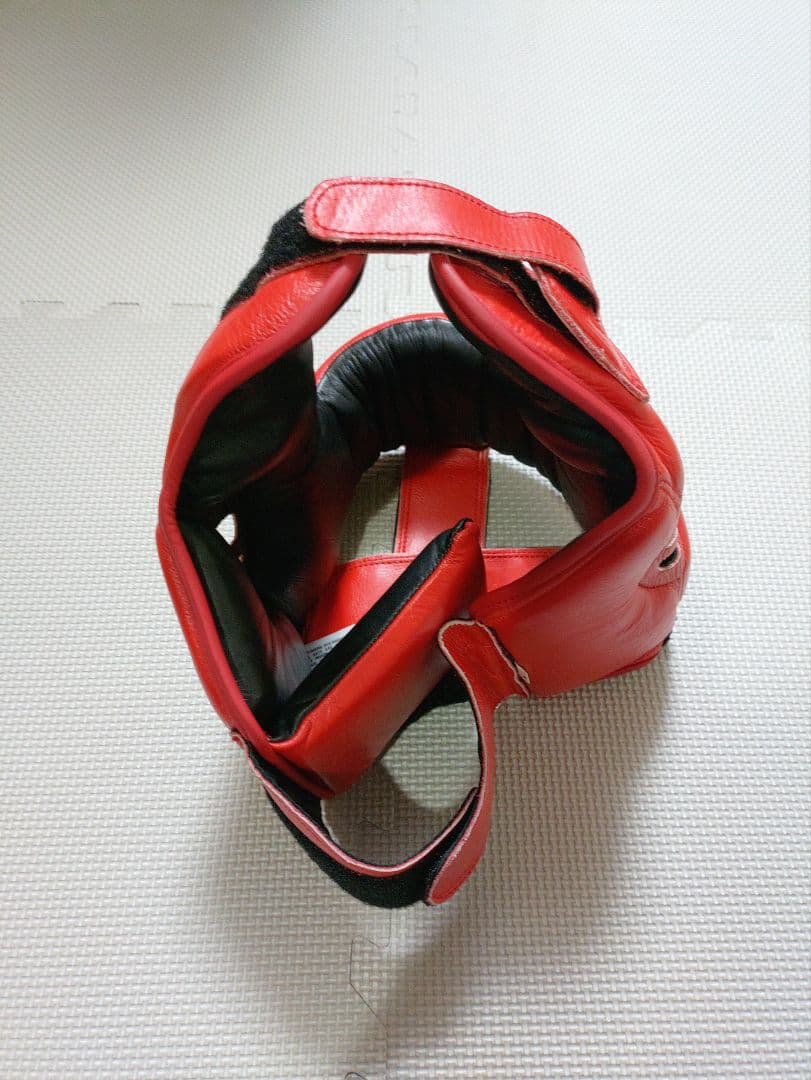 試着のみ　本革製　プライズリング　ヘッドギア　L