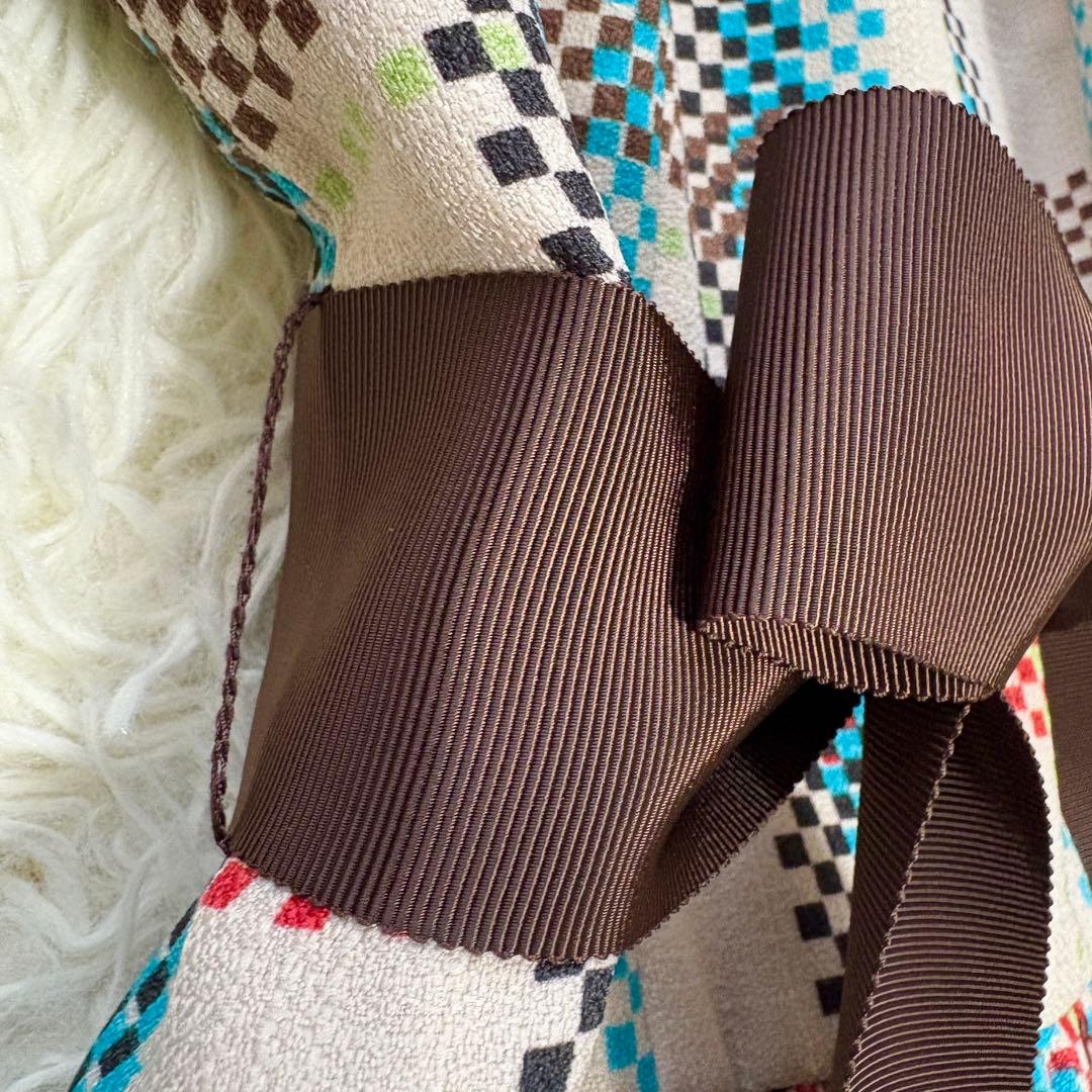 【美品】リボンベルト　2021年　エムズグレイシー　ワンピース　ウール　ニット