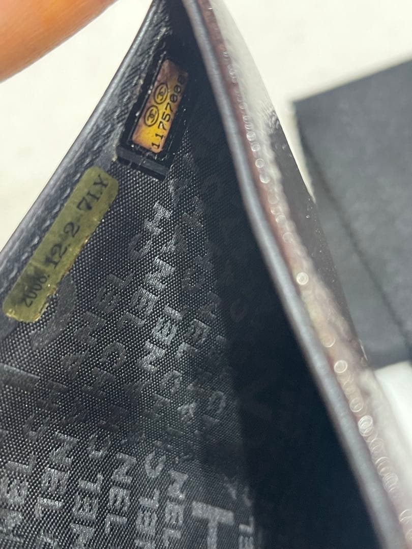 CHANEL 黒レザー 長財布