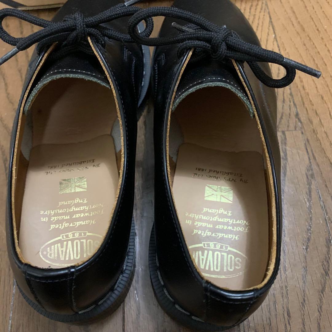 箱付・美品✨ SOLOVAIR ソロヴェアー プレーントゥ 3ホール UK6½