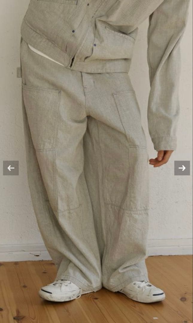 Garance et VioLette❤️新品✨️デニムダブル二ーペインターパンツ