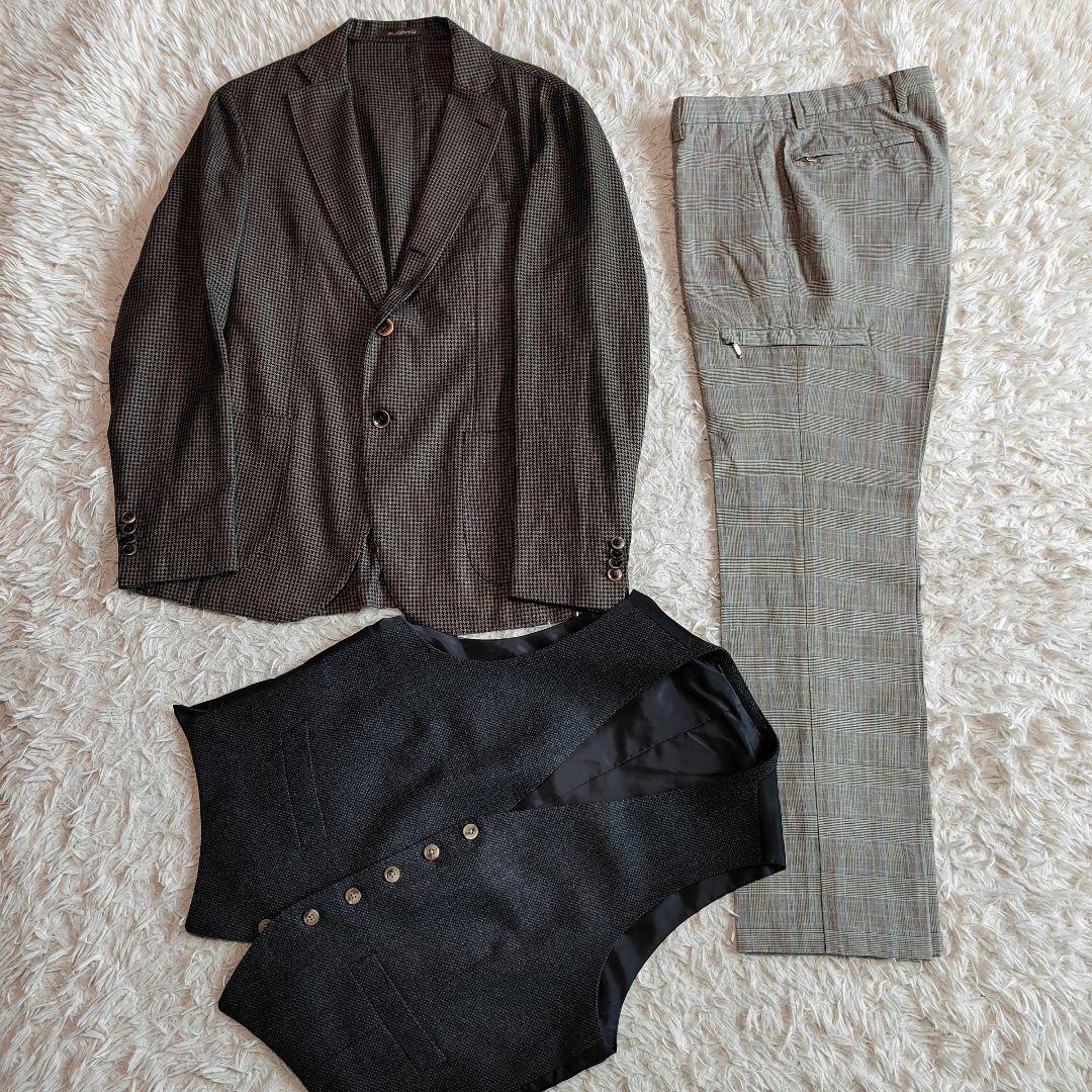 マッキントッシュ インコテックス シップス セットアップ シルク 絹 イタリア製