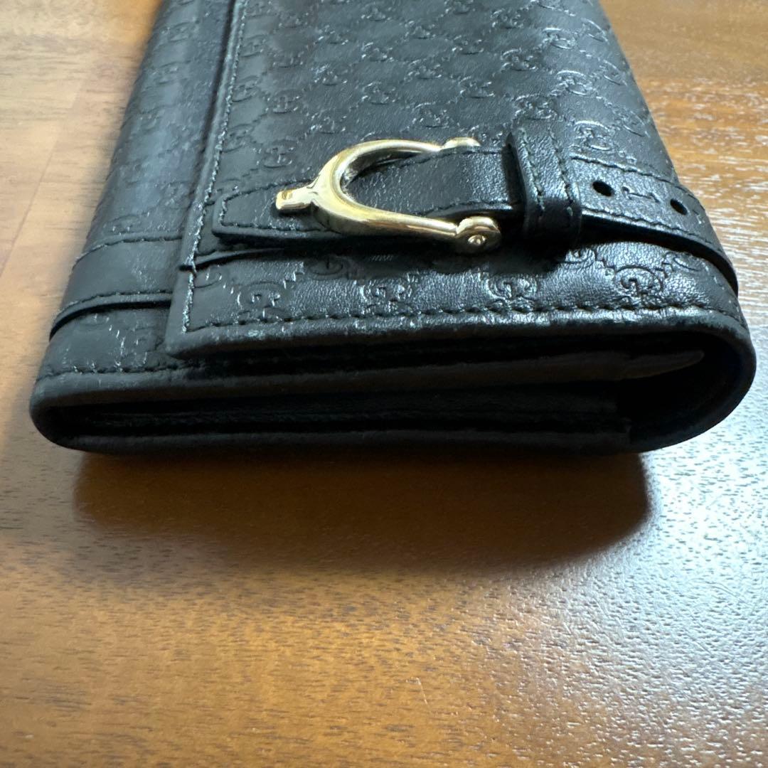GUCCI マイクログッチシマレザー長財布