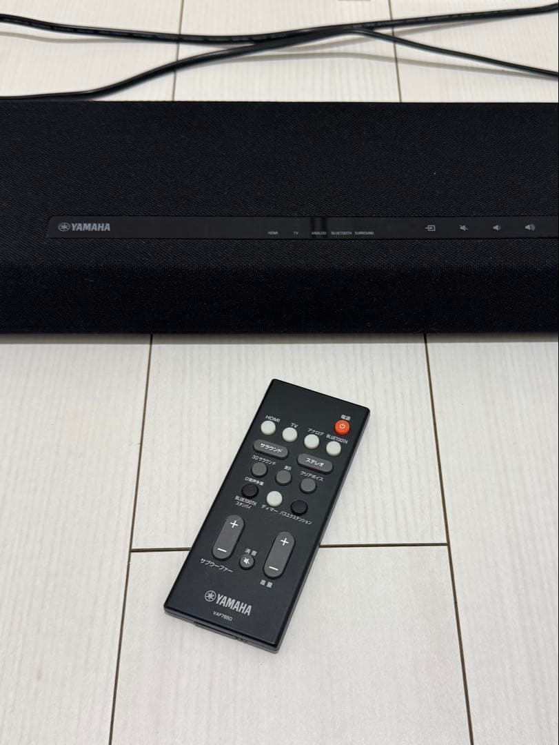 美品 ヤマハ サウンドバー YAS-108 動作確認済み 電源コード リモコン付