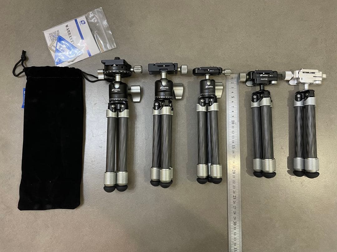 Leofoto MT-02Pro+LH-22 ブラック三脚雲台セットカーボンミニ