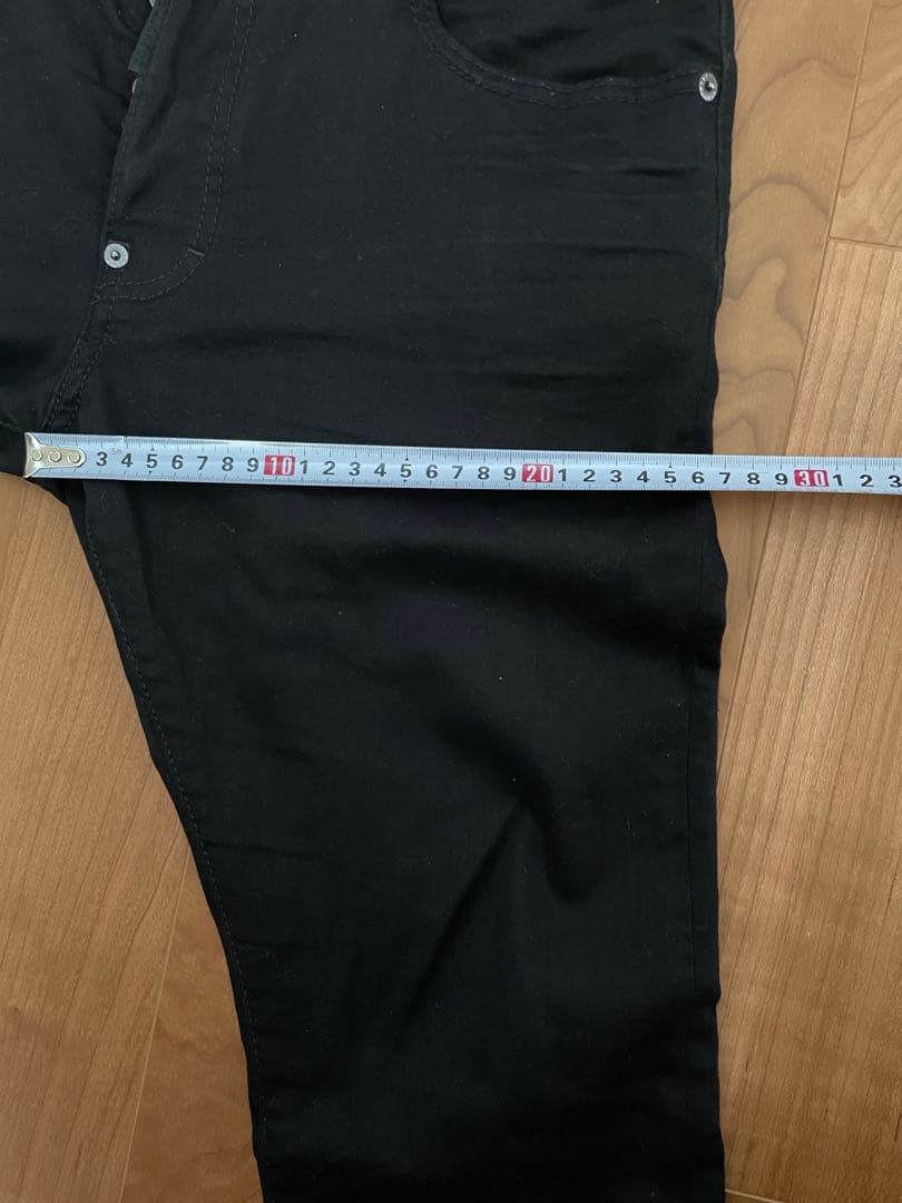 最終セールDSQUARED2 ブラックデニム supertwinyJean48