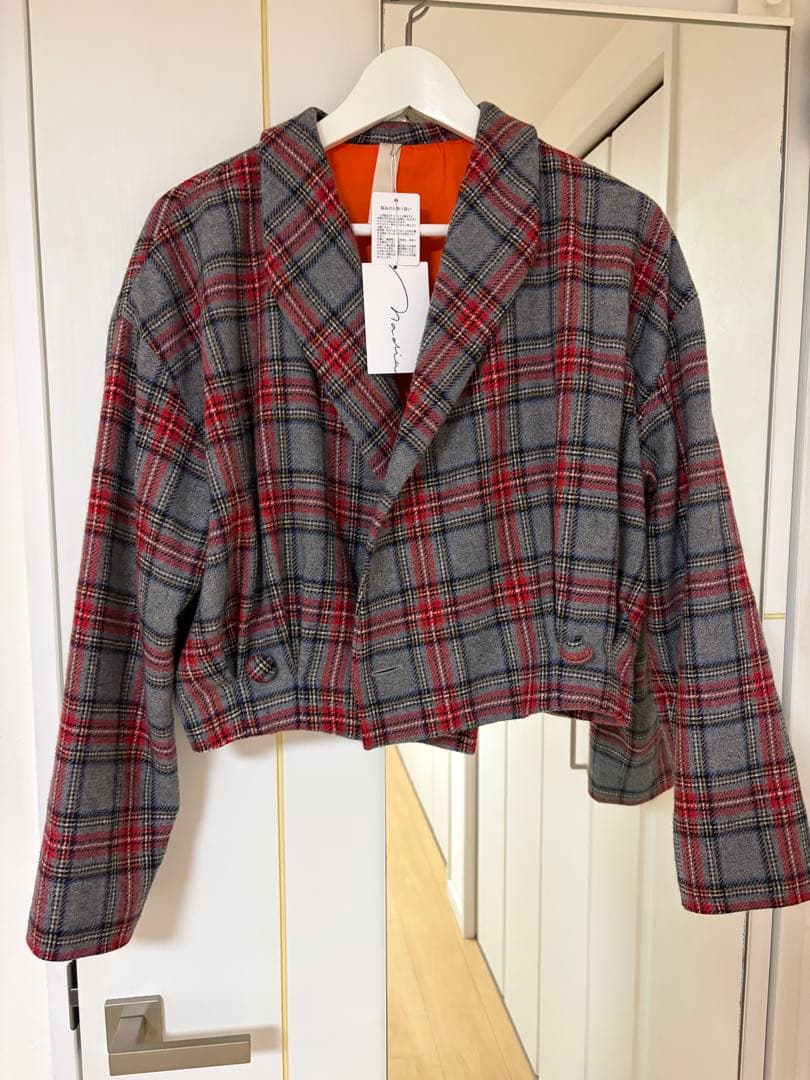 nadia tartan jacket タータン　ジャケット　グレー