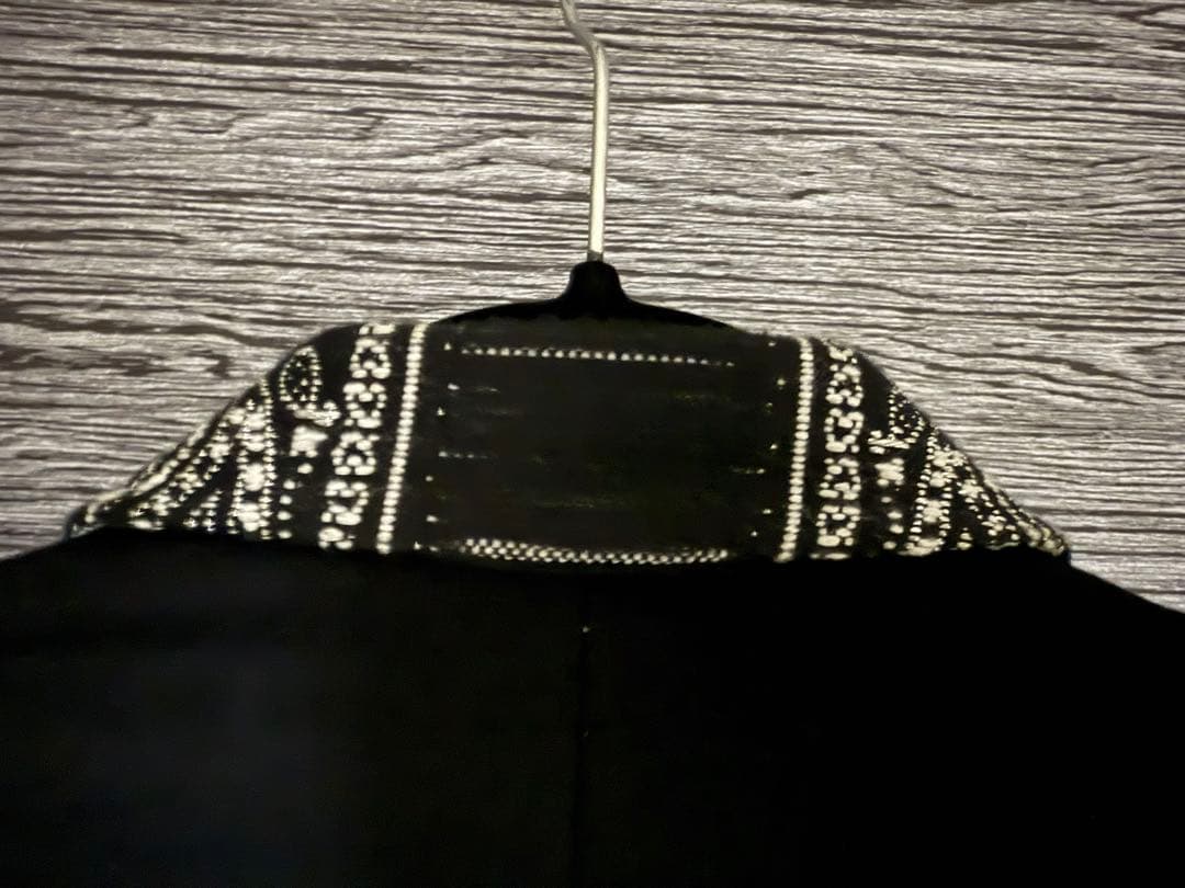 【レア・希少】yoshiokubo バンダナ切替 テーラードジャケット黒 M相当