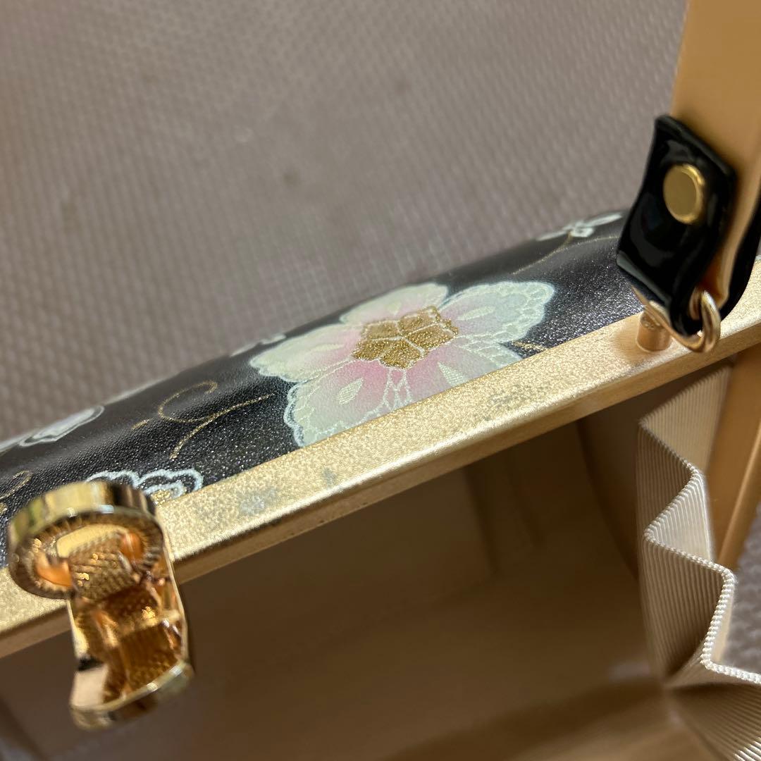 成人式 和装 バッグ 草履 黒 24cm