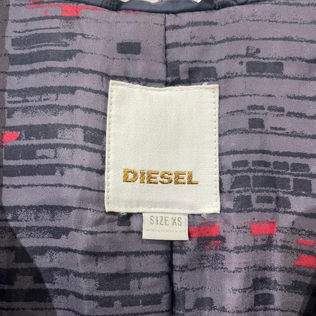 diesel パラシュートコート　ウエスト　ミリタリーデザイン　ミドルコート