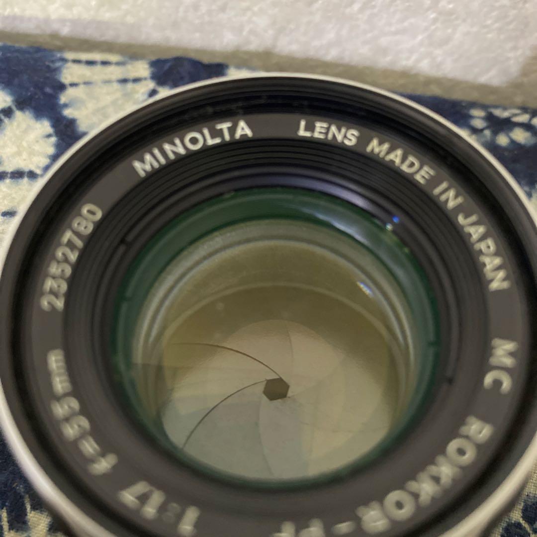 ミノルタ MC ROKKOR-PF 55mm 1:1.7 カメラレンズ