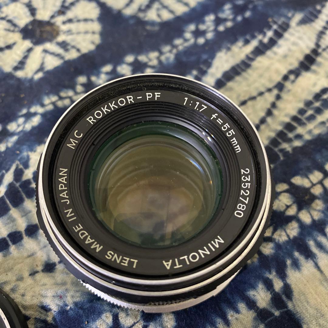 ミノルタ MC ROKKOR-PF 55mm 1:1.7 カメラレンズ