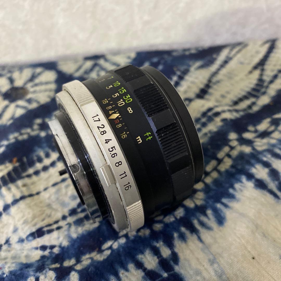 ミノルタ MC ROKKOR-PF 55mm 1:1.7 カメラレンズ