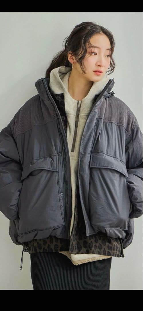 niko and ... アライドモンスター切り替えジャケット M　チャコール