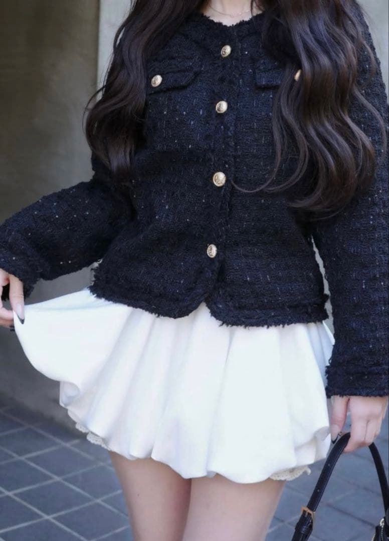 Darich ボリュームバルーンミニスカート FL ホワイト