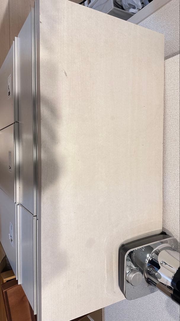 ホワイト キッチンカウンター 引き出し式