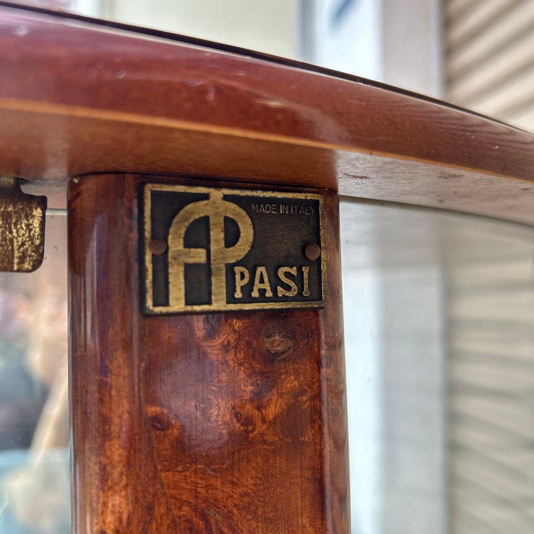 イタリア製　FPPASI コレクションボード　ミラー付キャビネット　ハーフムーン