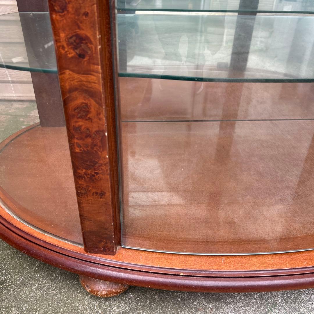 イタリア製　FPPASI コレクションボード　ミラー付キャビネット　ハーフムーン