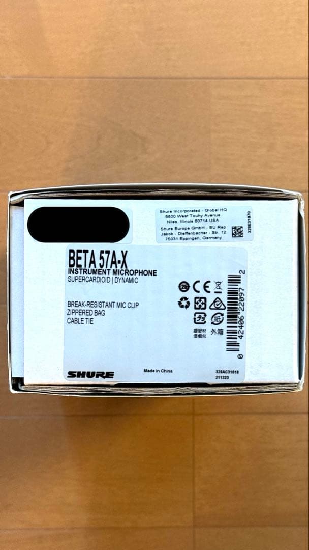 【新品未使用】SHURE BETA 57A マイクロフォン